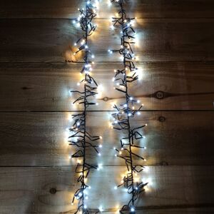 SAMUEL ALEXANDER 62.5m 5000 LED Christmas Cluster Multi-Action String Lights with Timer in White & Warm White SAMUEL ALEXANDER 62.5m 5000 LED Christmas Cluster Multi-Action String Lights with Timer in White & Warm White
