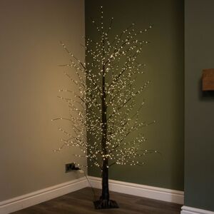 SAMUEL ALEXANDER 6ft (1.8m) Light up Black Micro Dot Christmas Tree with 1300 Static & Twinkling Warm White LEDs SAMUEL ALEXANDER 6ft (1.8m) Light up Black Micro Dot Christmas Tree with 1300 Static & Twinkling Warm White LEDs