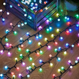 Noma - 6m Outdoor Christmas Tree Berry led Lights Multi Colour Select Remote Controlled Noma - 6m Outdoor Christmas Tree Berry led Lights Multi Colour Select Remote Controlled