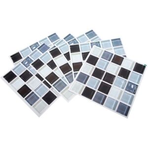 Groofoo - 6Pcs 3 Dimensions Self adhesive Simulation Mosaic pvc Wall Tile Sticker Bedroom Decoration Groofoo - 6Pcs 3 Dimensions Self adhesive Simulation Mosaic pvc Wall Tile Sticker Bedroom Decoration