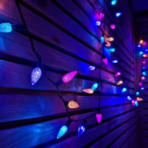 SAMUEL ALEXANDER 7.5m 150 LED Multi-action Pine Cone Christmas Lights in Rainbow SAMUEL ALEXANDER 7.5m 150 LED Multi-action Pine Cone Christmas Lights in Rainbow