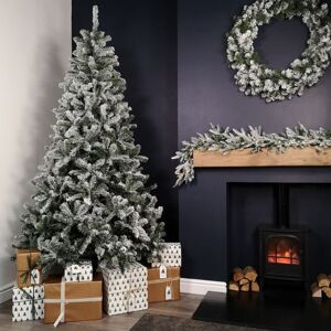 PREMIER DECORATIONS 7ft (2.1m) Snow Flocked Woodcote Spruce Artificial Christmas Tree PREMIER DECORATIONS 7ft (2.1m) Snow Flocked Woodcote Spruce Artificial Christmas Tree