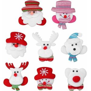 TRIMEC 8 Broche de Noël Pin led Ornements de Noël Ornements de Noël Adultes Enfants (Père Noël, Bonhomme de Neige, Ours, Renne) TRIMEC 8 Broche de Noël Pin led Ornements de Noël Ornements de Noël Adultes Enfants (Père Noël, Bonhomme de Neige, Ours, Renne)