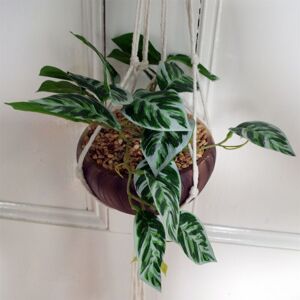 Leaf - 85cm Hanging Artificial Potted Pothos Plant with Planter Leaf - 85cm Hanging Artificial Potted Pothos Plant with Planter