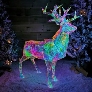 Samuel Alexander - 90cm Light up Indoor Outdoor Dream Christmas Stag with 500 White LEDs Samuel Alexander - 90cm Light up Indoor Outdoor Dream Christmas Stag with 500 White LEDs