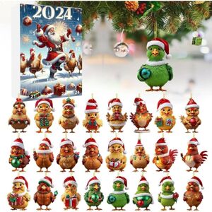 SJQKA Advent Calendar 2024 - 2D Advent Calendar with Santa Hat - Hanging Home Decoration for Christmas Party, Home Decoration - 24 Days SJQKA Advent Calendar 2024 - 2D Advent Calendar with Santa Hat - Hanging Home Decoration for Christmas Party, Home Decoration - 24 Days