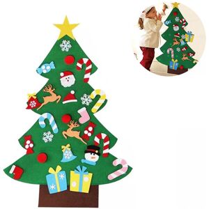 Coavas - AerWo diy Felt Christmas Tree Set + 26 Pieces Detachable Ornaments, Wall Hanging Christmas Gifts for Kids for Christmas Decorations Coavas - AerWo diy Felt Christmas Tree Set + 26 Pieces Detachable Ornaments, Wall Hanging Christmas Gifts for Kids for Christmas Decorations