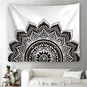 Black and White Mandala Wall Hanging Tapestry Wall Decor Wall Art Wall Hanging for Living Room Bedroom Dorm Party Tapestry (150x200cm) - Alwaysh Black and White Mandala Wall Hanging Tapestry Wall Decor Wall Art Wall Hanging for Living Room Bedroom Dorm Party Tapestry (150x200cm) - Alwaysh