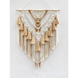 Handwoven Cotton Macrame Tapestry with Tassels Craft Home Decor Bedroom Living Room Apartment 5570cm - Alwaysh Handwoven Cotton Macrame Tapestry with Tassels Craft Home Decor Bedroom Living Room Apartment 5570cm - Alwaysh