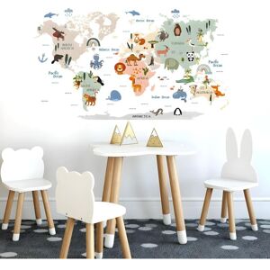 Alwaysh - World Map Wall Stickers for Kids Wall Decals Children's Room Wall Decor Removable Wall Stickers for Baby Room Nursery Alwaysh - World Map Wall Stickers for Kids Wall Decals Children's Room Wall Decor Removable Wall Stickers for Baby Room Nursery