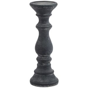 Amalfi Column Candle Holder - Ceramic - L11 x W11 x H30 cm - Grey Amalfi Column Candle Holder - Ceramic - L11 x W11 x H30 cm - Grey