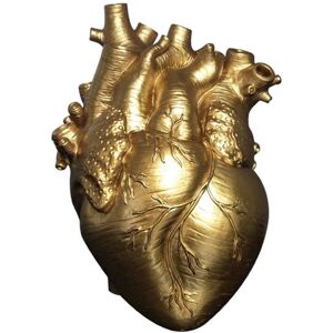 Tlily - Anatomical Heart Vase Resin Flower Pot Heart Shape Vase Countertop Desktop Ornament Table Desk Flower Vase Decor-Gold Tlily - Anatomical Heart Vase Resin Flower Pot Heart Shape Vase Countertop Desktop Ornament Table Desk Flower Vase Decor-Gold