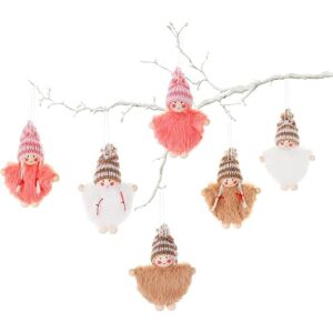 ANPVIZ Angel pendant pieces, Christmas angel tree ornaments, Christmas plush doll tree ornaments, hanging angel tree ornaments, wooden doll hanging ornament ANPVIZ Angel pendant pieces, Christmas angel tree ornaments, Christmas plush doll tree ornaments, hanging angel tree ornaments, wooden doll hanging ornament