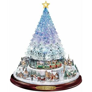 TRIMEC Arbre de nol Sculpture rotative Train décorations coller fenêtre pate autocollants décorations de nol pour la maison TRIMEC Arbre de nol Sculpture rotative Train décorations coller fenêtre pate autocollants décorations de nol pour la maison