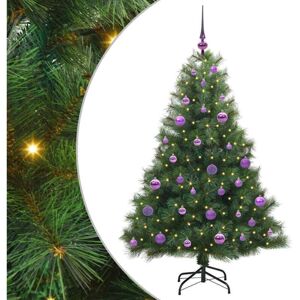 Artificial Christmas Tree with 150 LEDs Green 150 cm PE and PVC vidaXL Artificial Christmas Tree with 150 LEDs Green 150 cm PE and PVC vidaXL
