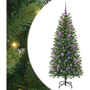 Artificial Christmas Tree with 150 LEDs Green 150 cm PE and PVC vidaXL Artificial Christmas Tree with 150 LEDs Green 150 cm PE and PVC vidaXL
