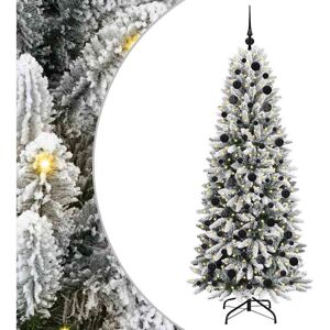 Artificial Christmas Tree with 300 LEDs with Stand White 180 cm vidaXL Artificial Christmas Tree with 300 LEDs with Stand White 180 cm vidaXL