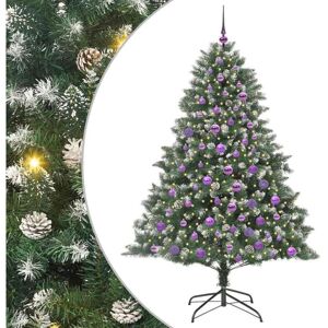 Artificial Christmas Tree with 300 LEDs with Stand Green 180 cm vidaXL Artificial Christmas Tree with 300 LEDs with Stand Green 180 cm vidaXL