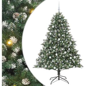 Artificial Christmas Tree with 300 LEDs with Stand Green 180 cm vidaXL Artificial Christmas Tree with 300 LEDs with Stand Green 180 cm vidaXL
