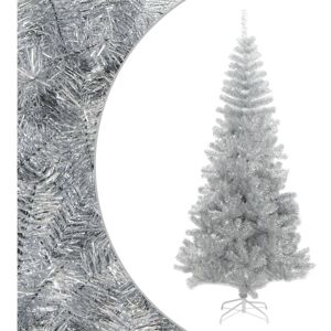 Artificial Christmas Tree with Stand Silver 180 cm PET vidaXL Artificial Christmas Tree with Stand Silver 180 cm PET vidaXL