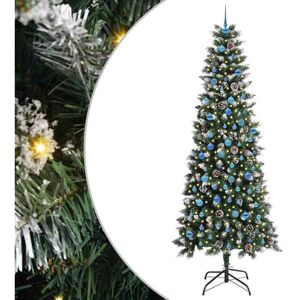 Artificial Christmas Tree with 300 LEDs with Stand Green 240 cm vidaXL Artificial Christmas Tree with 300 LEDs with Stand Green 240 cm vidaXL