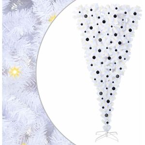 Artificial Christmas Tree with Stand White 240 cm PVC and Steel vidaXL Artificial Christmas Tree with Stand White 240 cm PVC and Steel vidaXL