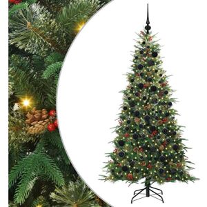 Artificial Hinged Christmas Tree Green 180 cm PE and PVC vidaXL Artificial Hinged Christmas Tree Green 180 cm PE and PVC vidaXL