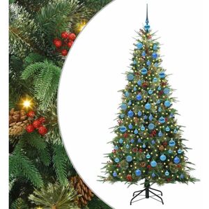 Artificial Hinged Christmas Tree Green 180 cm PE and PVC vidaXL Artificial Hinged Christmas Tree Green 180 cm PE and PVC vidaXL