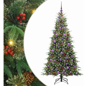 Artificial Hinged Christmas Tree Green 180 cm PE and PVC vidaXL Artificial Hinged Christmas Tree Green 180 cm PE and PVC vidaXL