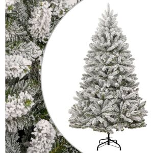 vidaXL 240 cm Green and White Hinged Artificial Christmas Tree vidaXL 240 cm Green and White Hinged Artificial Christmas Tree