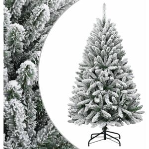 vidaXL Artificial Hinged Christmas Tree - Snow Flocked, 120cm vidaXL Artificial Hinged Christmas Tree - Snow Flocked, 120cm