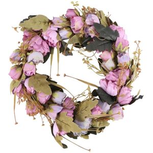 TLILY Artificial Peony Flower Wreath Spring Summer Fall Winter Wreath for Outdoor Front Door Indoor Wedding Wall Window Decor TLILY Artificial Peony Flower Wreath Spring Summer Fall Winter Wreath for Outdoor Front Door Indoor Wedding Wall Window Decor