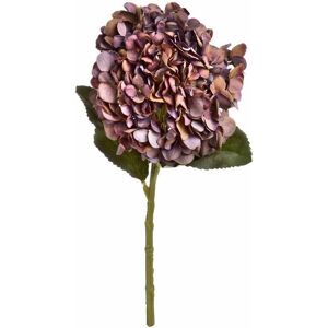 Hill Interiors - Autumn Coffee Hydrangea Artificial Flower (Single Stem) - Fabric/Plastic - L18 x W18 x H42 cm - Orange/Red Hill Interiors - Autumn Coffee Hydrangea Artificial Flower (Single Stem) - Fabric/Plastic - L18 x W18 x H42 cm - Orange/Red