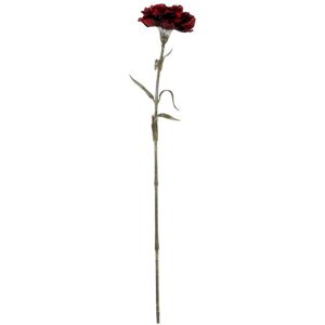 Burgundy Carnation Stem Artificial Flower - Plastic - L11 x W10 x H56 cm - Burgundy Burgundy Carnation Stem Artificial Flower - Plastic - L11 x W10 x H56 cm - Burgundy