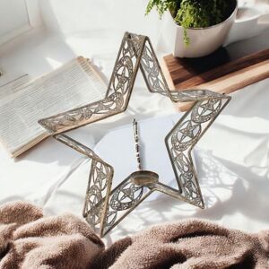 Candle Holder - Metal - L9 x W37 x H37 cm Candle Holder - Metal - L9 x W37 x H37 cm
