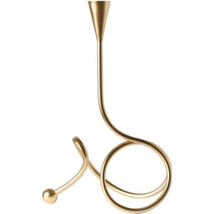 Beliani Arouca - Gold Metal Candle Holder - Glam Style Beliani Arouca - Gold Metal Candle Holder - Glam Style