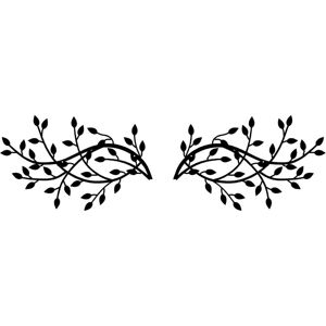 Ccykxa - 1 Pair Metal Tree Leaves Wall Art,Metal Tree Leaf Wall Decor Olive Branch Pattern Black(15 x 9.4 inch / 38 x 24cm) Ccykxa - 1 Pair Metal Tree Leaves Wall Art,Metal Tree Leaf Wall Decor Olive Branch Pattern Black(15 x 9.4 inch / 38 x 24cm)