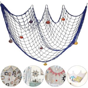 Ccykxa - Decorate Fishing Nets,1.5 x 2M Fishing Net Wall Decor Beach Themed Fishing Net Wall Hanging for Party Wall Home Wedding Decoration Ccykxa - Decorate Fishing Nets,1.5 x 2M Fishing Net Wall Decor Beach Themed Fishing Net Wall Hanging for Party Wall Home Wedding Decoration