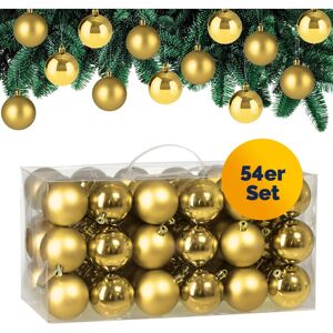 Deuba Gold 54 Christmas Balls Set - Christmas Ornaments Deuba Gold 54 Christmas Balls Set - Christmas Ornaments