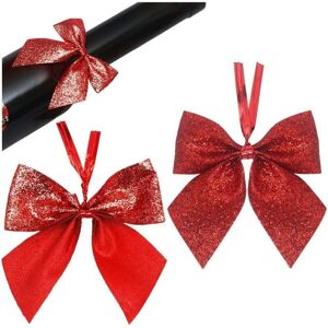 GROOFOO Christmas Bows for Tree Decorations 50pcs Christmas Glitter Bows Xmas Tree Ornaments Festive Hanging Decor for New Year Home GROOFOO Christmas Bows for Tree Decorations 50pcs Christmas Glitter Bows Xmas Tree Ornaments Festive Hanging Decor for New Year Home