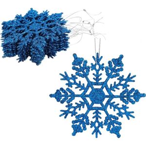 COAVAS Christmas Concepts 12 Pack 4' Glittering Snowflake Hanging Ornaments - Christmas Ornaments (Royal Blue) COAVAS Christmas Concepts 12 Pack 4' Glittering Snowflake Hanging Ornaments - Christmas Ornaments (Royal Blue)