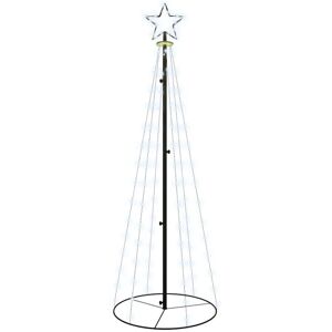 Christmas Cone Tree Cold White 108 LEDs 70x180 cm vidaXL Christmas Cone Tree Cold White 108 LEDs 70x180 cm vidaXL