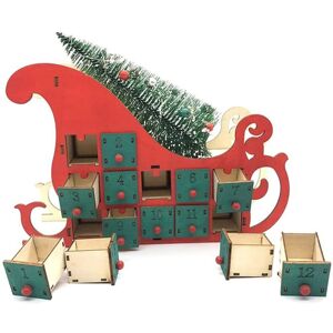 TLILY Christmas Countdown Calendar Ornaments Wooden with 24 Drawers Children's Gifts and Decorations TLILY Christmas Countdown Calendar Ornaments Wooden with 24 Drawers Children's Gifts and Decorations