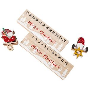 Tlily - Christmas Countdown Calendar Wooden Xmas Holiday Wood Advent-Calendar Tlily - Christmas Countdown Calendar Wooden Xmas Holiday Wood Advent-Calendar