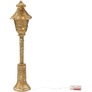 BELIANI Christmas Decoration LED ALFTANES Post Lamp 62 cm Gold BELIANI Christmas Decoration LED ALFTANES Post Lamp 62 cm Gold