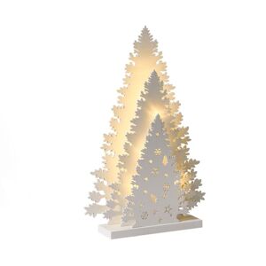 BELIANI Christmas Decoration LED EMMESAN Christmas Tree 33 cm White BELIANI Christmas Decoration LED EMMESAN Christmas Tree 33 cm White