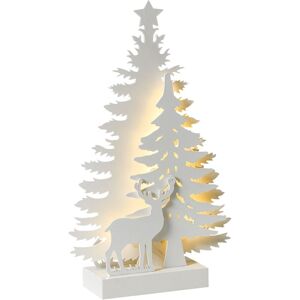BELIANI Christmas Decoration LED FEMAN Christmas Tree Reindeer 36 cm White BELIANI Christmas Decoration LED FEMAN Christmas Tree Reindeer 36 cm White