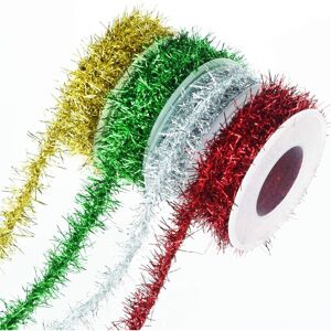 Coavas - Christmas Tinsel Ribbon Rolls Metallic Wire Garland Tinsel Wire Garland Christmas Metallic Tinsel Ribbon Glitter Tinsel Ribbon for Christmas Coavas - Christmas Tinsel Ribbon Rolls Metallic Wire Garland Tinsel Wire Garland Christmas Metallic Tinsel Ribbon Glitter Tinsel Ribbon for Christmas