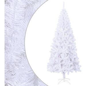 vidaXL White Artificial Christmas Tree 210cm with Steel Stand - Christmas Decor vidaXL White Artificial Christmas Tree 210cm with Steel Stand - Christmas Decor