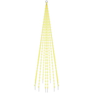 Christmas Tree on Flagpole Warm White 310 LEDs 300 cm vidaXL Christmas Tree on Flagpole Warm White 310 LEDs 300 cm vidaXL